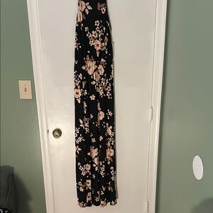 Floral Black Maxi Dress